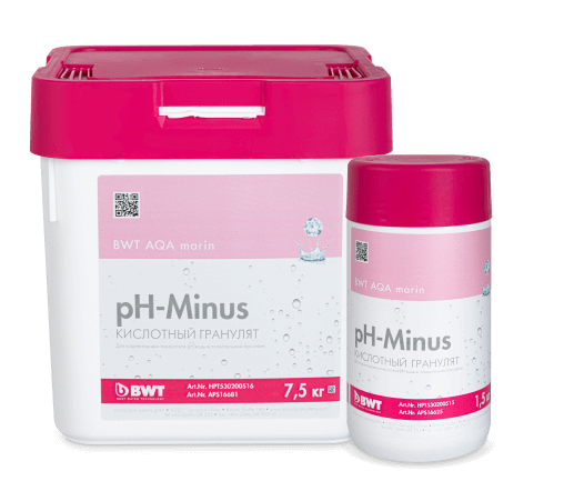 16625 pH-Minus 1,5 kg, AQA marin Средство для снижения кислотности (pH) воды